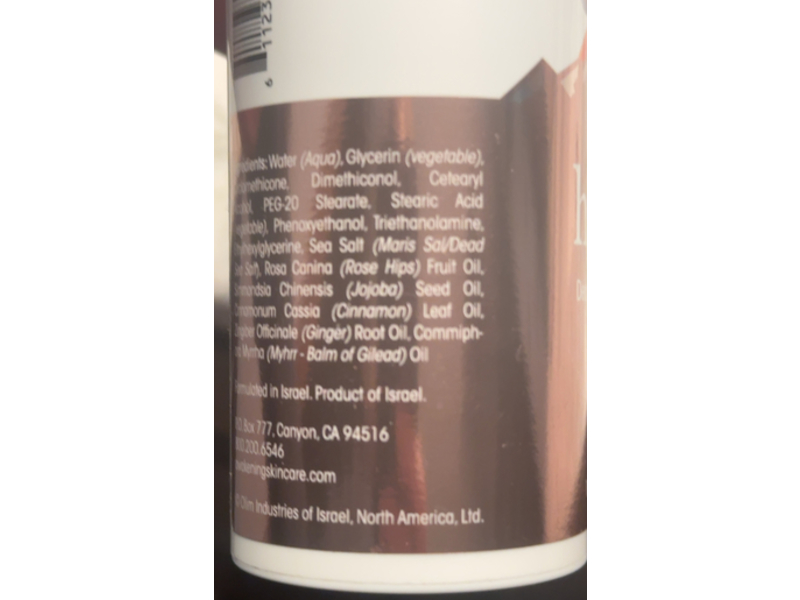 Awakening Mineral Hand Cream, Dead Sea Magnesium, 3.38 fl oz/100 mL