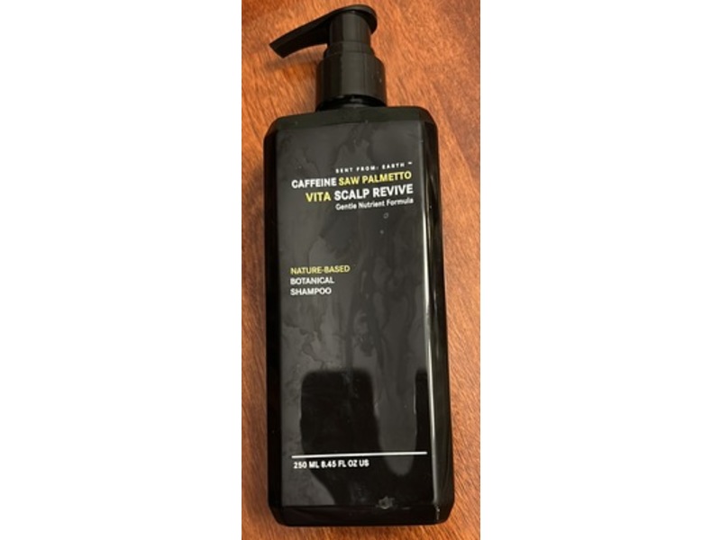 Sent From Earth Vita Scalp Revive Botanical Shampoo, Caffeine Saw Palmetto, 8.45 fl oz/250 mL