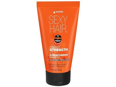 Sexy Hair I Want Strength Strengthening Shampoo, Wildflower & Papaya Scent, 1.7 fl oz/50 mL