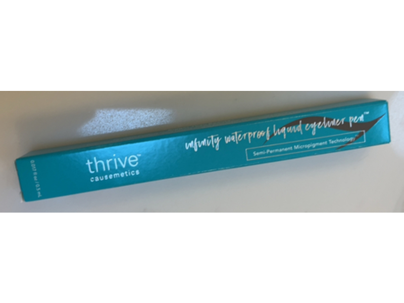 Thrive Causemetics Infinity Waterproof Liquid Eyeliner Pen, Ella (Brown Matte), 0.017 fl oz/0.5 mL