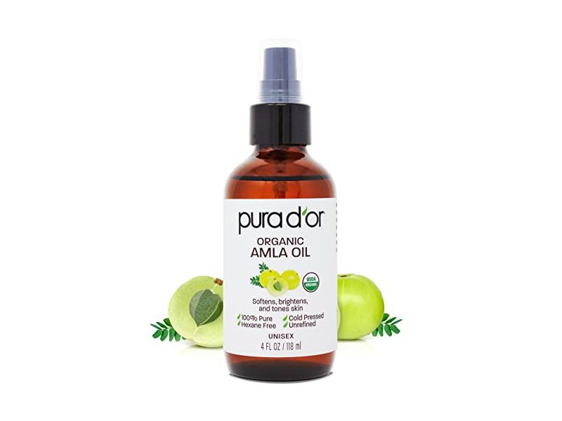 Pura D'or Organic Oil, Amla, 4 fl oz/118 mL