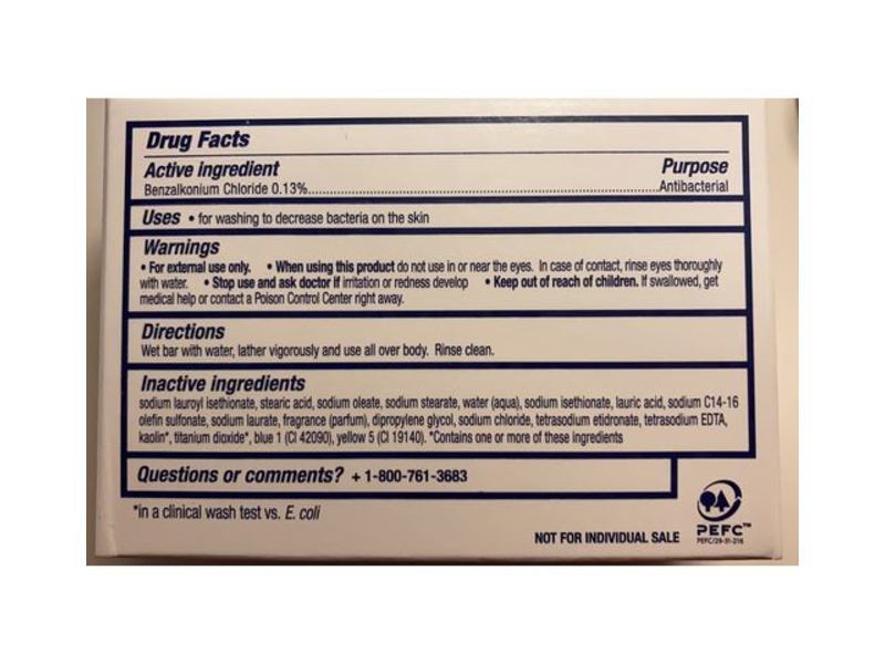 Dove Antibacterial Beauty Bar, Care & Protect, 3.75 oz/106 g