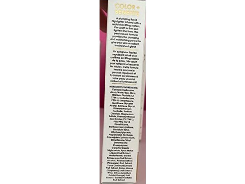 Grande Cosmetics Grande Glow Plumping Liquid Highlighter, French Pearl, 0.35 fl oz/10.3 mL