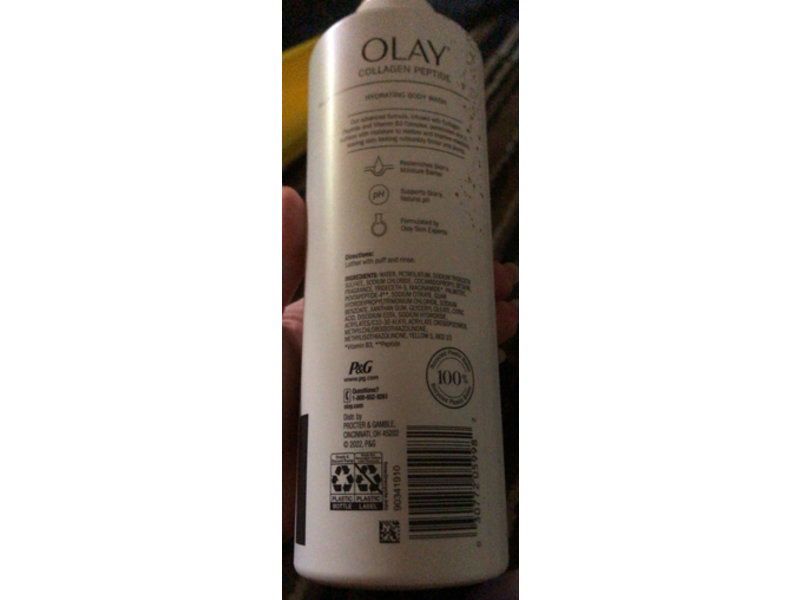Olay Deeply Hydrating Body Wash, Collagen Peptide, 20 fl oz/591 mL