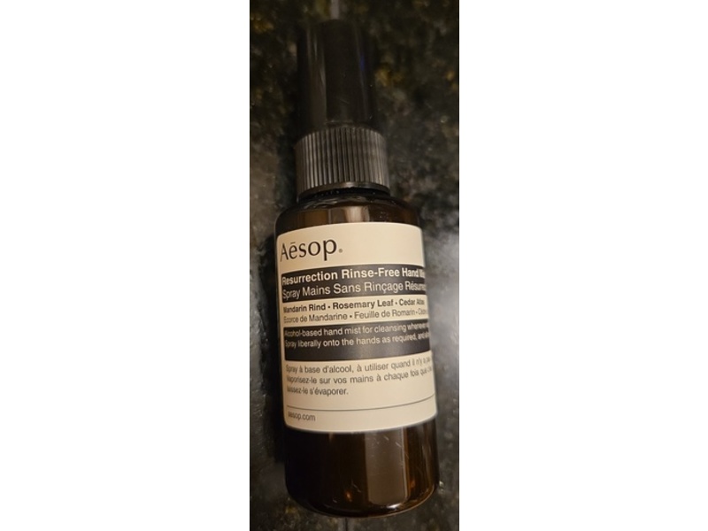 Aesop Resurrection Rinse-Free Hand Mist, 1.7 fl oz/50 mL