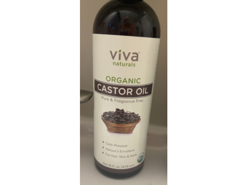 Viva Naturals Organic Castor Oil, 16 fl oz/473 mL