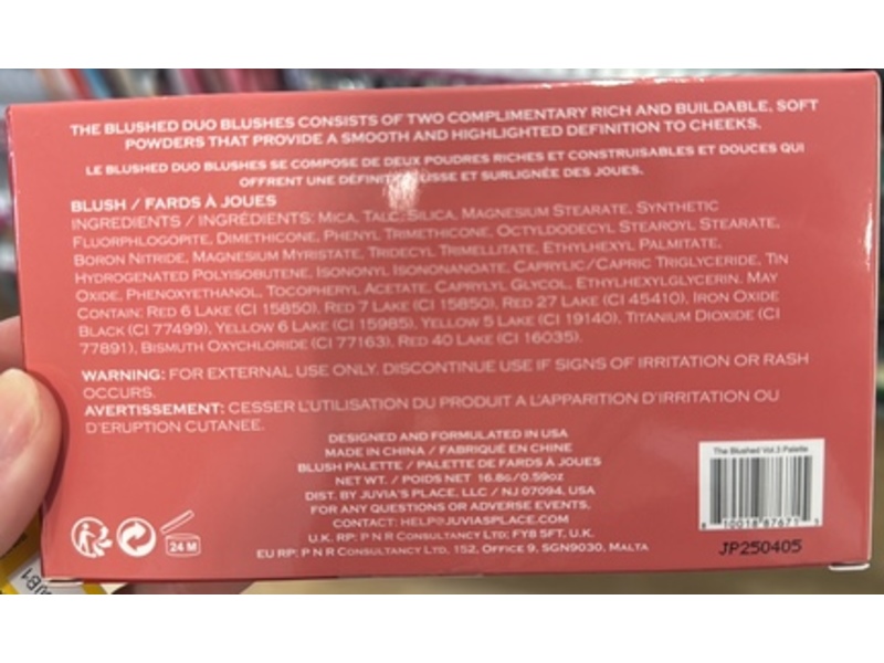 Juvia's Place Blushed Rouge Duo Blush, Volume 3, 0.59 oz/16.8 g