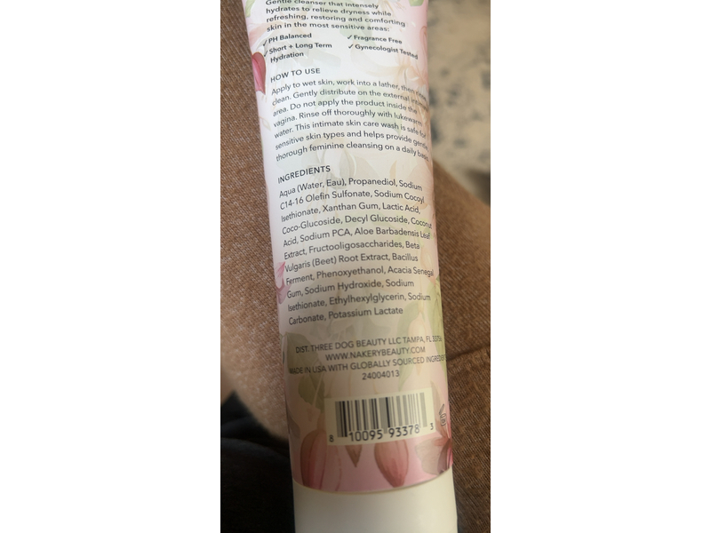 Nakery Intimate Cleanser, 6.6 fl oz/200 mL