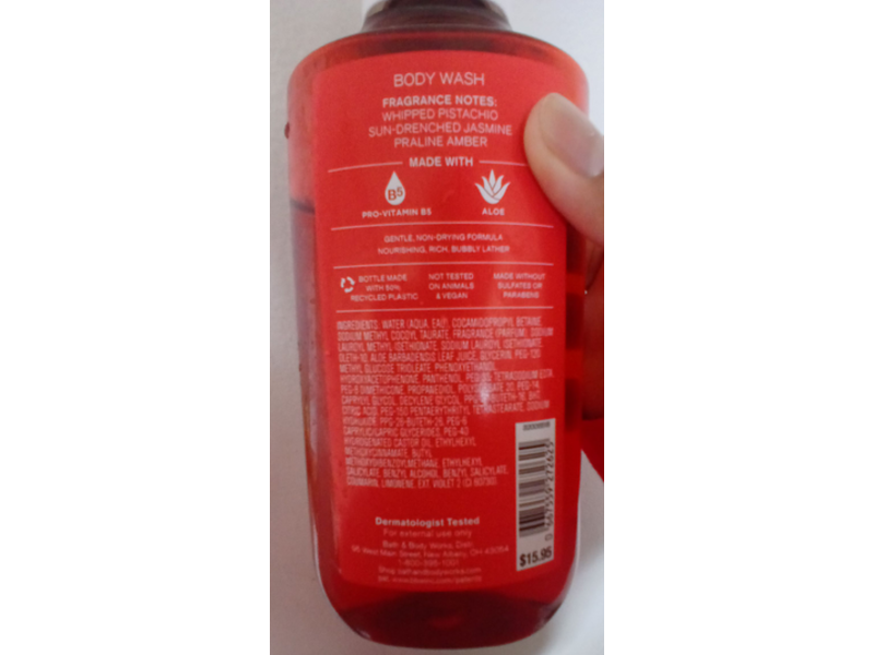 Bath & Body Works Vacation Vibe Body Wash, Whipped Pistachio & Amber, 10 fl oz/295 mL