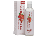 Wet Water Based Flavored Lubricant, Strawberry, 6.1oz/80 mL - thumbnail 1