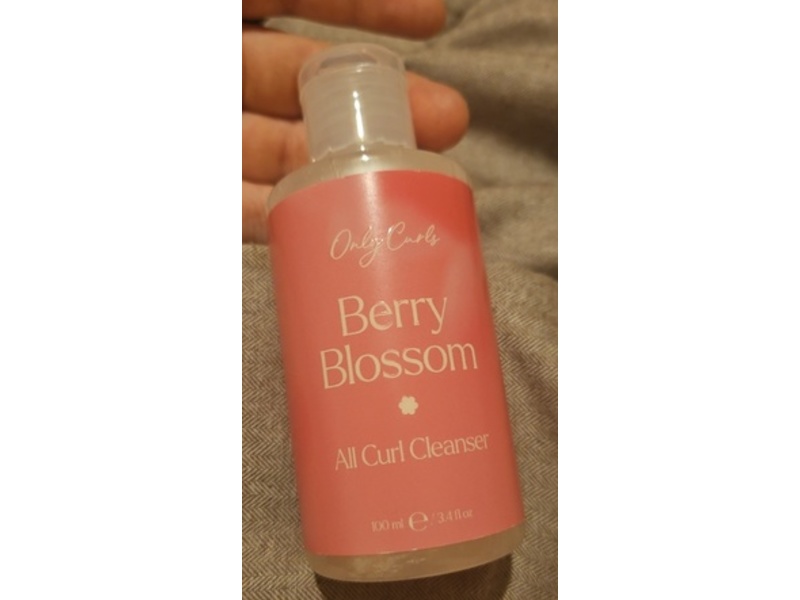 Only Curls All Curl Cleanser, Berry Blossom, 3.4 fl oz/100 mL