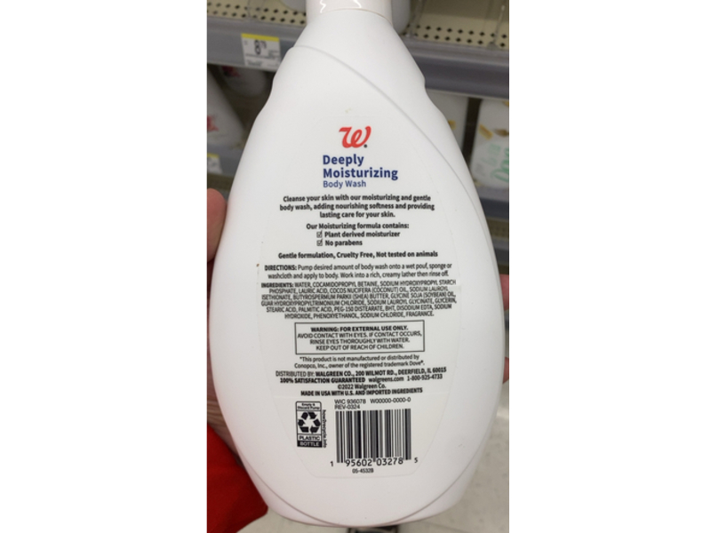 Walgreens Deeply Moisturizing Body Wash, 1 L