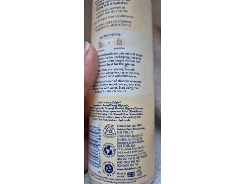 Childs Farm Oatderma Conditioner, 250 mL