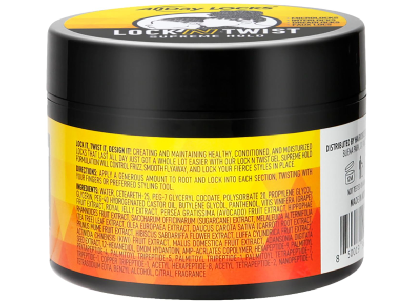 AllDay Locks Lock N Twist Supreme Hold Hair Gel, 5 fl oz/148 mL