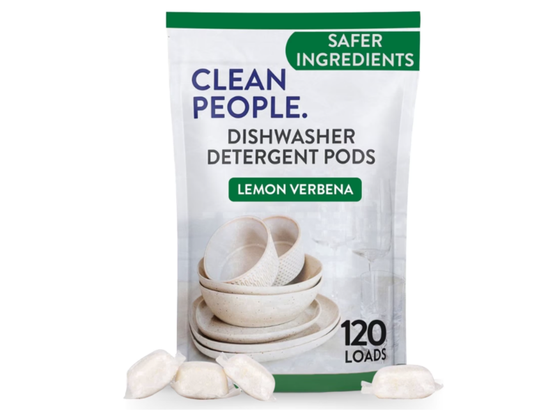 Clean People. Dishwasher Detergent Pods, Lemon Verbena, 1.68 kg, 120 Count