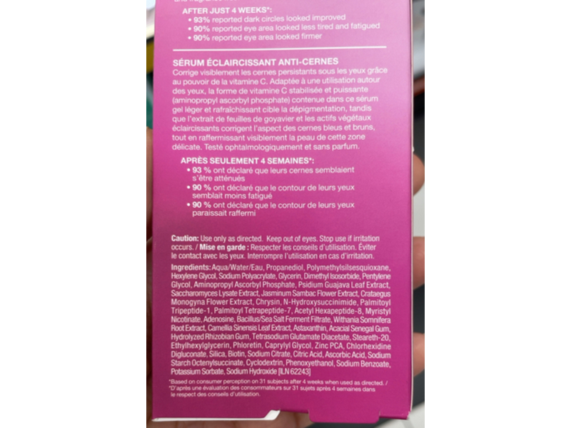 StriVectin Multi-Action Super C Dark Circle Brightening Eye Serum, 0.5 fl oz/15 mL