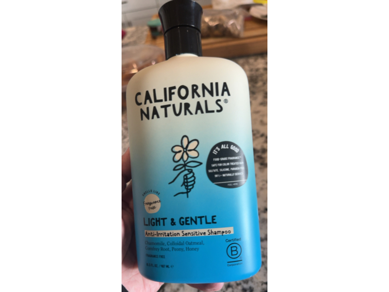 California Naturals Anti-Irritation Sensitive Shampoo, Light & Gentle, 16.5 fl oz/487 mL