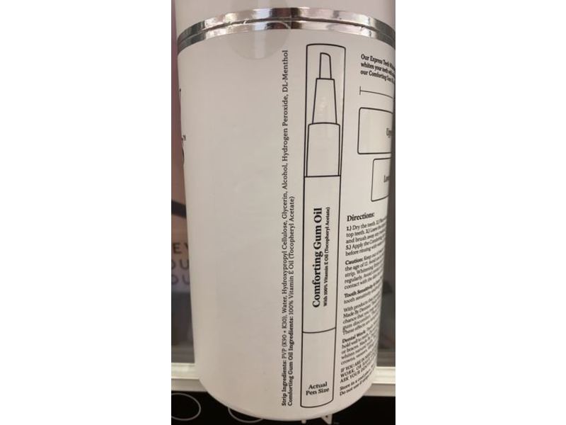 Made by Dentists Express Teeth Whitening Strips, Fresh Mint, 0.07 fl oz/2.07 mL