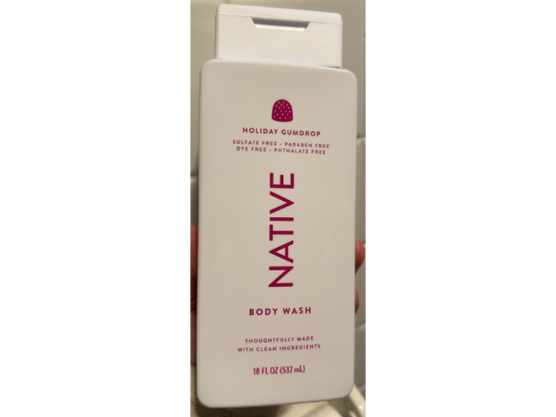 Native Body Wash, Holiday Gumdrop, 18 fl oz/532 mL