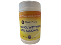 Max-Prime Alcohol Wet Wipes, Citrus Scent, 100 Count - thumbnail 1