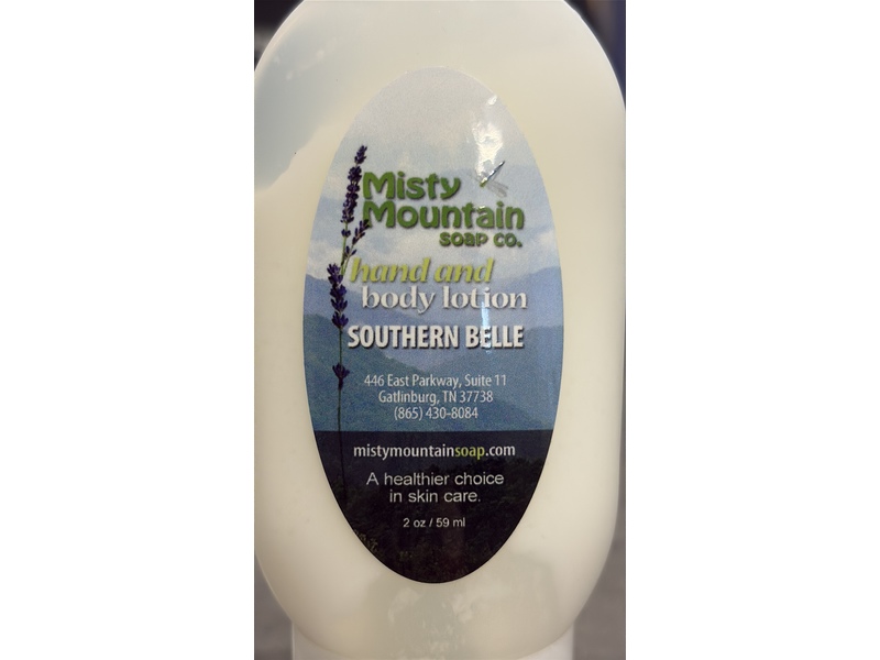 Misty Mountain Hand And Body Lotion, Southern Belle, 2 oz/59 mL