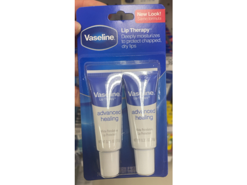 Vaseline Advanced Healing Lip Therapy, 0.36 oz/10 g, Pack Of 2