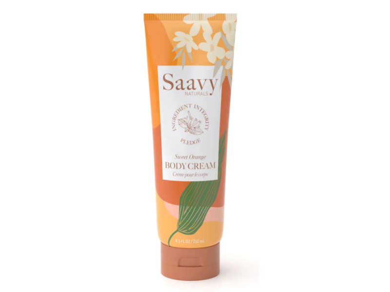 Saavy Naturals Body Cream, Sweet Orange, 8.5 fl oz/250 mL