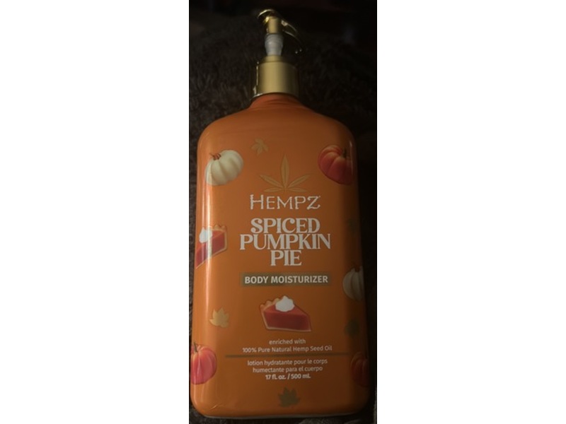 Hempz Body Moisturizer, Spiced Pumpkin Pie, 17 fl oz/500 mL
