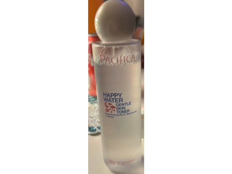 Pacifica Happy Water Gentle Skin Toner, Rhodiola Rosea Root + Mushrooms + Glycerin, 5 fl oz/148 mL