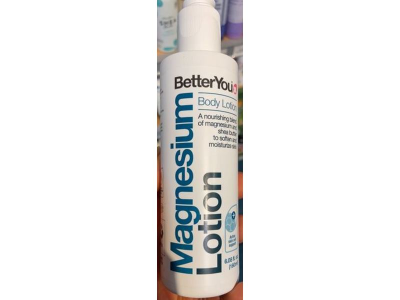 BetterYou Magnesium Body Lotion, 6.08 fl oz/180 mL