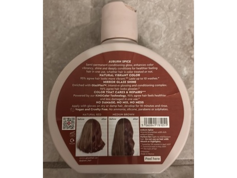 Glaze Super Color Conditioning Gloss Hair Color, Auburn Spice, 6.4 fl oz/190 mL