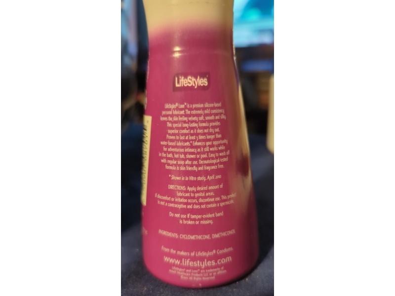 LifeStyles Luxe Premium Personal Lubricant, 3.5 fl oz/100 mL