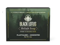 Black Lotus Shilajit Soap, Plant-Based - Unscented, 4 oz - thumbnail 1