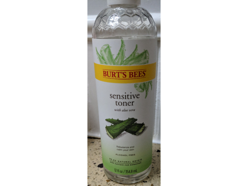 Burt's Bees Sensitive Toner, Aloe Vera, 12 fl oz