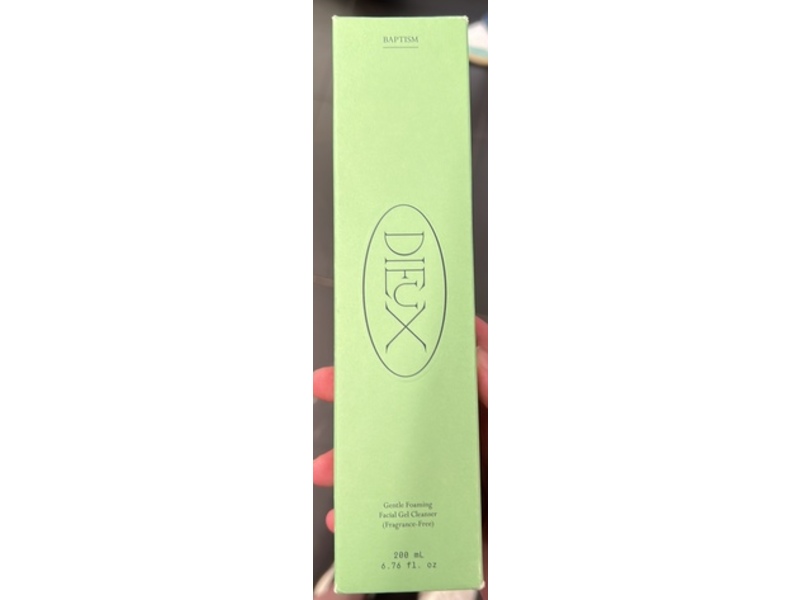 Baptism Gentle Foaming Facial Gel Cleanser, 6.76 fl oz/200 mL