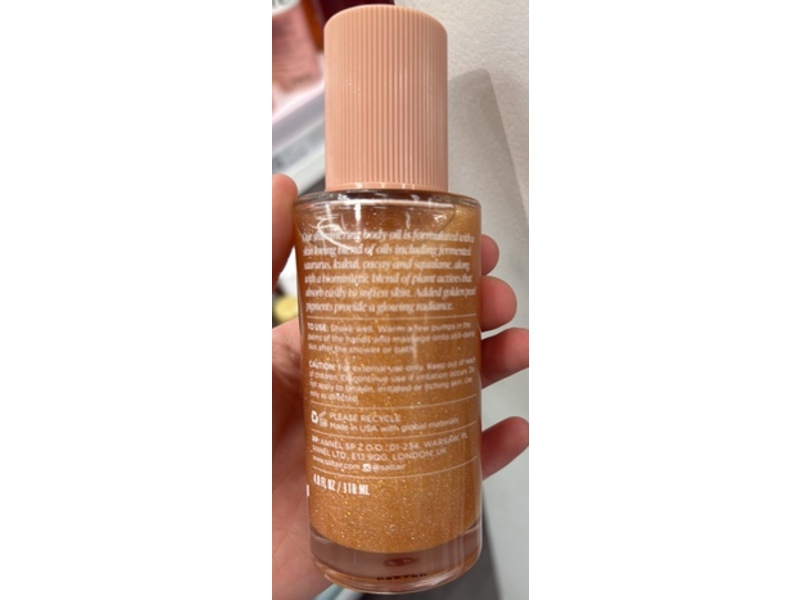 Saltair Shimmering Body Oil, Coral Coast, 4 fl oz/118 mL