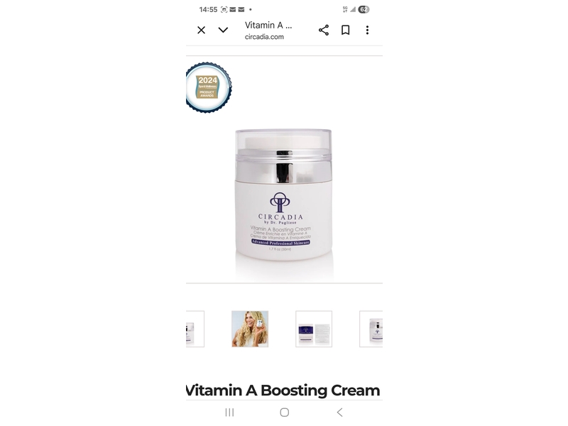 Circadia Boosting Cream, Vitamin A, 1.7 fl oz/50 mL
