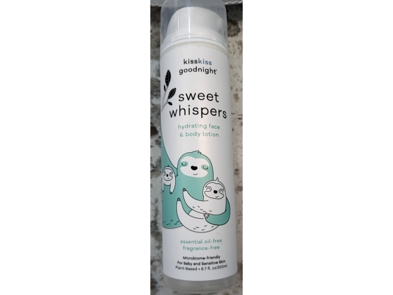 Kiss Kiss Goodnight Sweet Whispers Hydrating Face & Body Lotion, 6.7 fl oz/200 mL