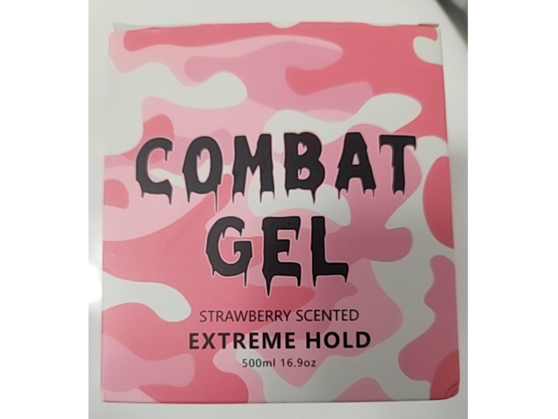 Combat Gel Extreme Hold, Strawberry, 16.9 oz/500mL