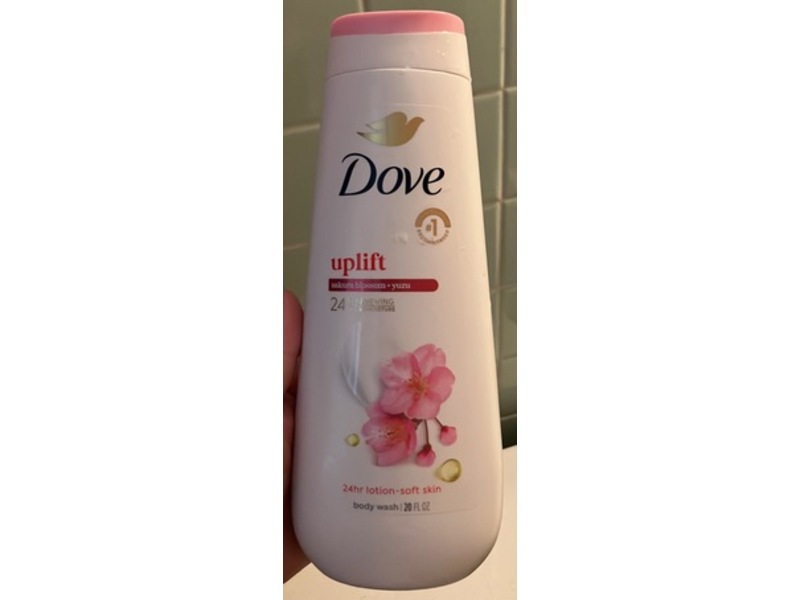 Dove Uplift Body Wash, Sakura Blossom + Yuzu, 20 fl oz, Pack Of 4
