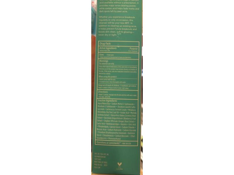 Tula Probiotic Skin Care Keep It Clear Acne Foam Cleanser, 6.3 fl oz/180 mL