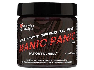 Manic Panic Semi-Permanent Hair Color, Bat Outta Hell, 4 fl oz/118 mL