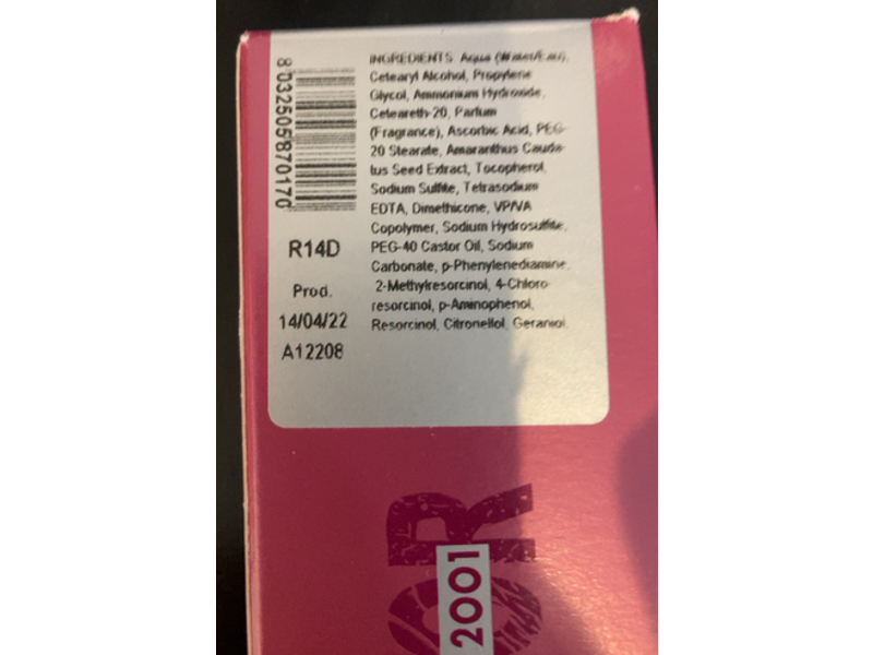 Framesi Framcolor 2001 Permanent Cream Hair Color, 8Np Light Blonde, 2 oz/60 mL