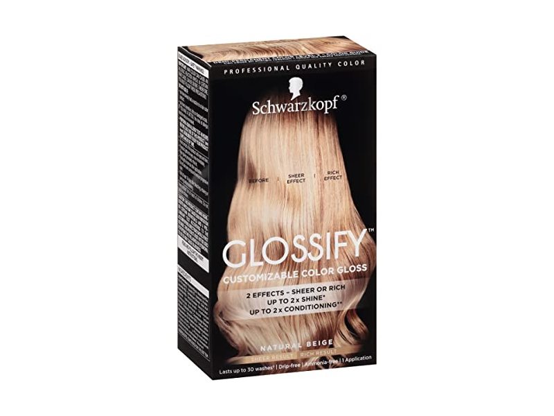 Schwarzkopf Glossify Customizable Color Gloss, Natural Beige
