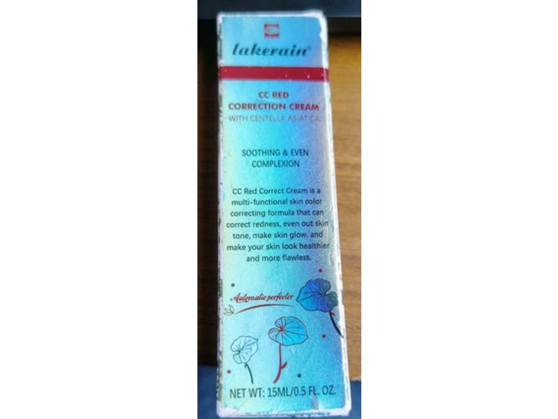 Lakerain CC Red Correction Cream, SPF 25, 0.5 fl oz/15 mL