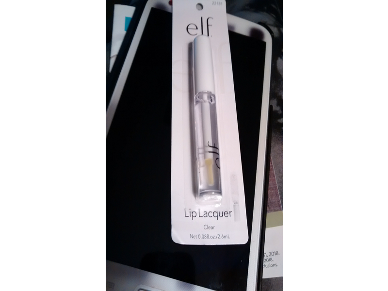 e.l.f. Cosmetics Lip Lacquer, Clear, .08 fl oz