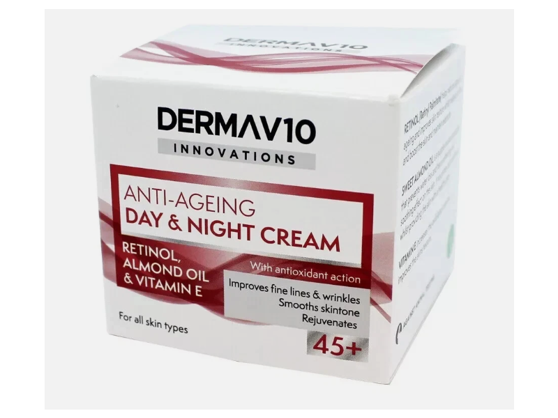 DermaV10 Anti-Ageing Day & Night Cream, 50 mL