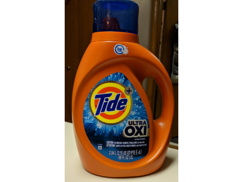 Tide + Ultra Oxi Laundry Detergent, 44 Loads, 69 fl oz/2.04 L