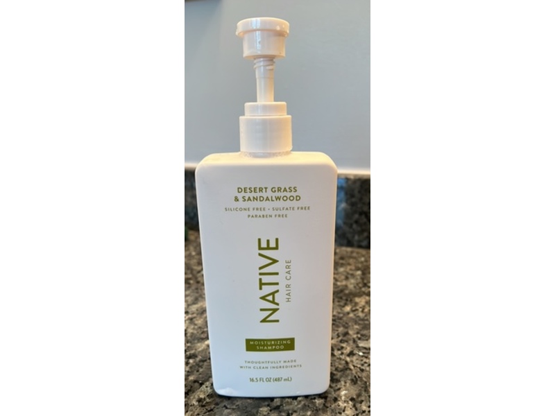 Native Hair Care Moisturizing Shampoo, Desert Grass And Sandalwood, 16.5 fl oz/487 mL