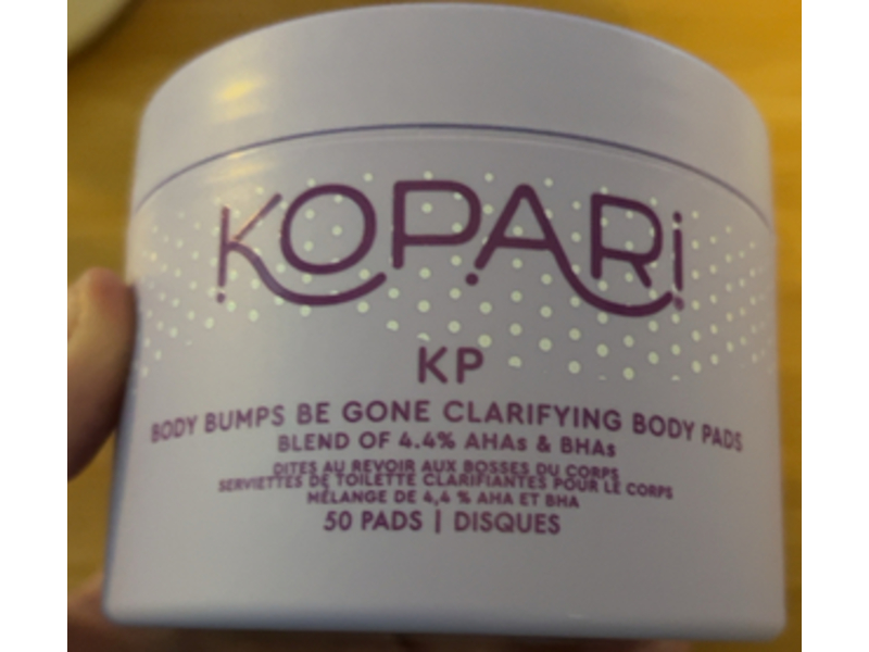 Kopari KP Body Bumps Be Gone Clarifying Body Pads, 50 Count